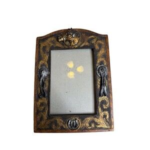 Horse-Lovers Western Tooled Leather-Look 4" x 6" Photo Frame Cowboy Rodeo